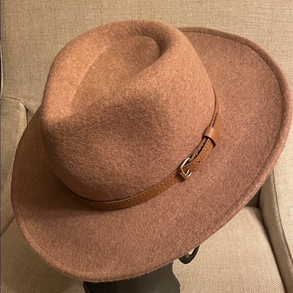 Camel Felt Fedora Hat